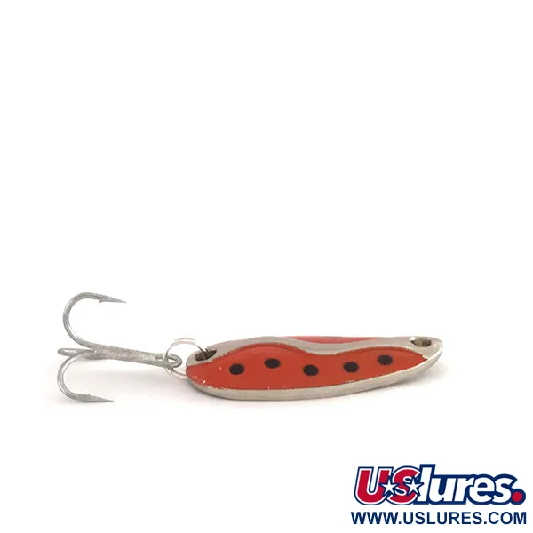 Vintage Acme Kamlooper Junior​, 1/4oz Red / Black / Nickel fishing spoon #7871