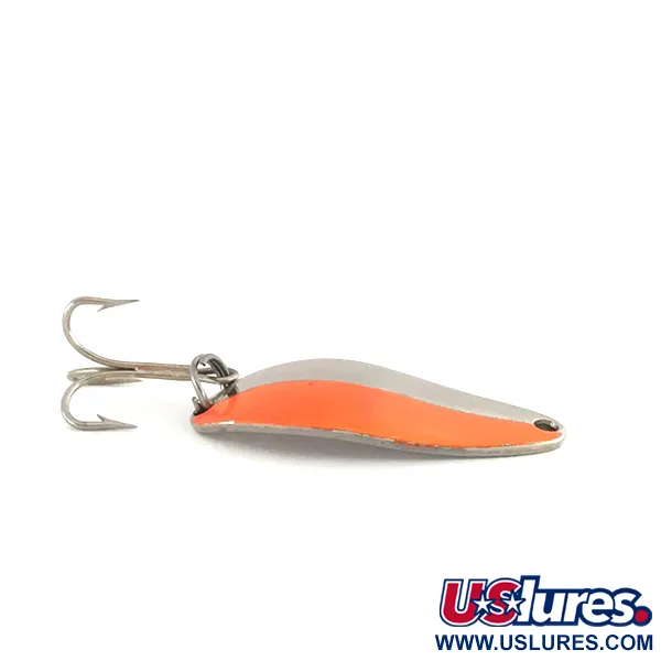 Vintage Seneca Little Cleo, 1/4oz Nickel / Orange fishing spoon #7874