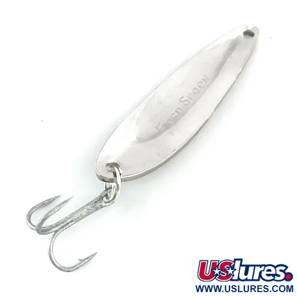 Vintage Acme Fiord Spoon Jr, 1/4oz Nickel / Blue fishing spoon #7875