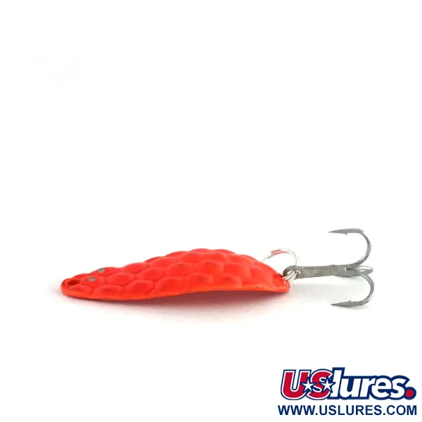 Vintage   Acme Little Cleo, 1/4oz Orange fishing spoon #7879