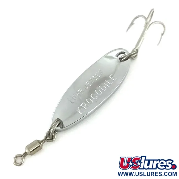 Luhr Jensen Krocodile, 1/4oz Nickel / Hologram fishing spoon #7880
