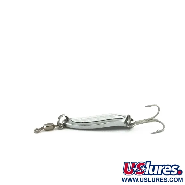 Luhr Jensen Krocodile, 1/4oz Nickel / Hologram fishing spoon #7880
