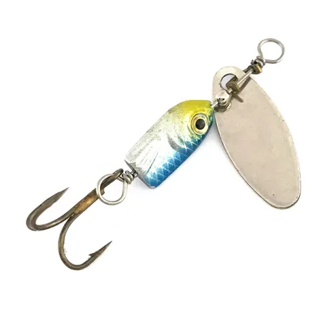 Vintage Blue Fox Flash Deep Runner, 1/8oz Nickel / Blue spinning lure #7887