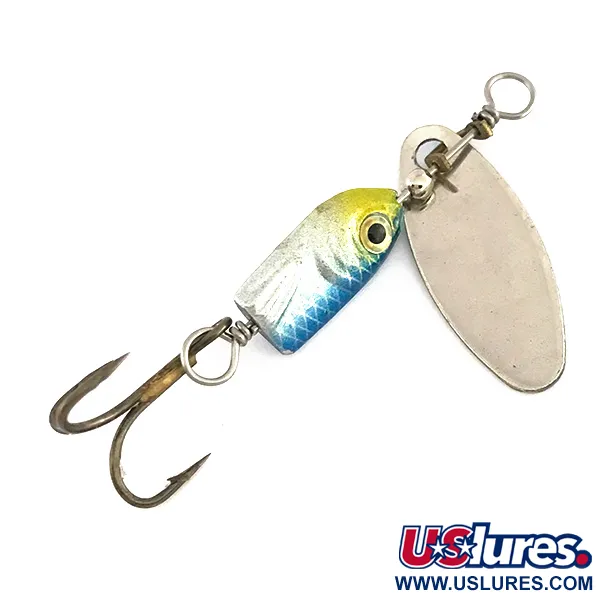 Vintage Blue Fox Flash Deep Runner, 1/8oz Nickel / Blue spinning lure #7887