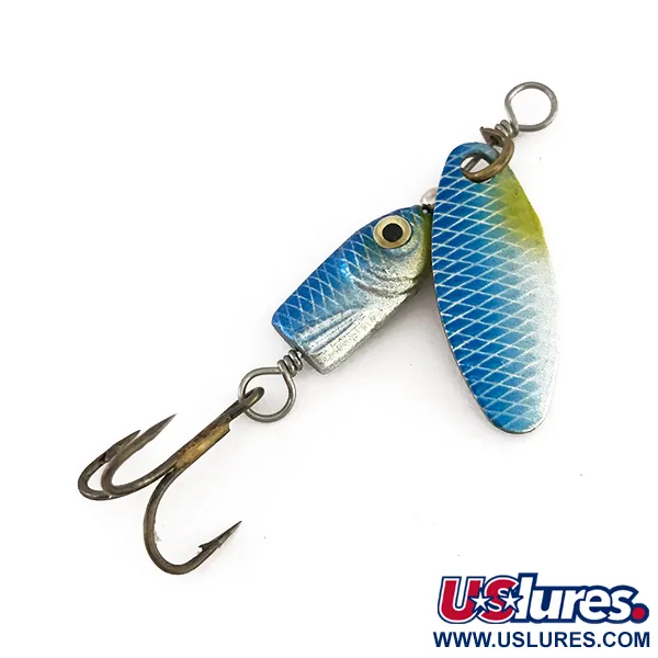 Vintage Blue Fox Flash Deep Runner, 1/8oz Nickel / Blue spinning lure #7887