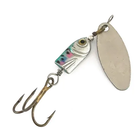 Vintage Blue Fox Flash Deep Runner, 3/16oz Nickel / Trout spinning lure #7888
