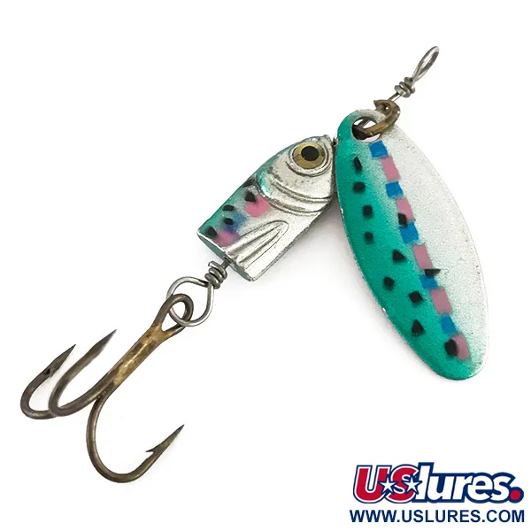 Vintage Blue Fox Flash Deep Runner, 3/16oz Nickel / Trout spinning lure #7888