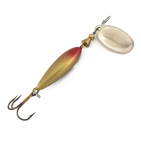 Vintage Matzuo FinSpin, 1/4oz Silver / Bronze (Brass) spinning lure #7891