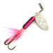 Vintage  Luhr Jensen Bang Tail 2, 3/16oz Nickel / Pink spinning lure #7893