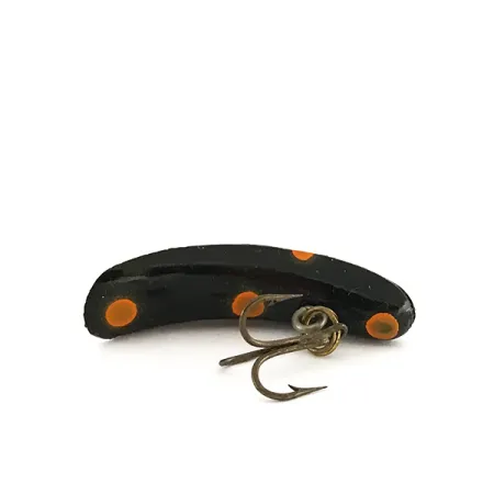 Vintage Yakima Bait FlatFish F4, 3/64oz Black / Orange fishing lure #7895