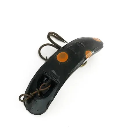 Vintage Yakima Bait FlatFish F4, 3/64oz Black / Orange fishing lure #7895