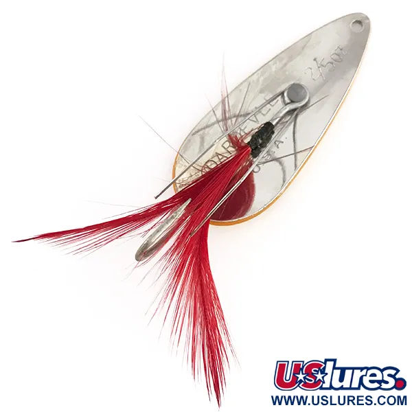 Vintage  Eppinger Weedless Dardevle Imp, 2/5oz Orange / Nickel fishing spoon #7906