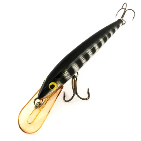 Vintage Bagley's Diving Bang-O-Lure, 2/5oz Silver / Black fishing lure #7914
