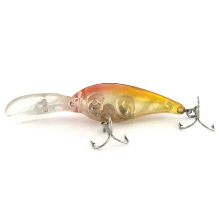 Vintage Norman Deep Little N, 3/5oz Transparent / Golden Hologram fishing lure #7922