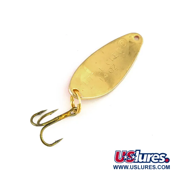 Vintage Acme Little Cleo, 1/4oz Copper / Red / Gold fishing spoon #7928