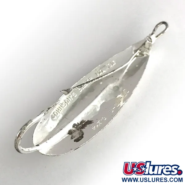 Vintage   Johnson Silver Minnow , 1/3oz Silver / Silver Plated fishing spoon #7931