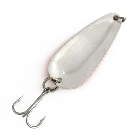 Nebco FlashBait 2662, 1/4oz Red / White / Nickel fishing spoon #7932