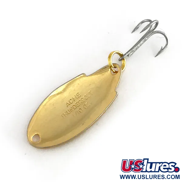 Vintage Acme Thunderbolt, 1/8oz Gold fishing spoon #7939
