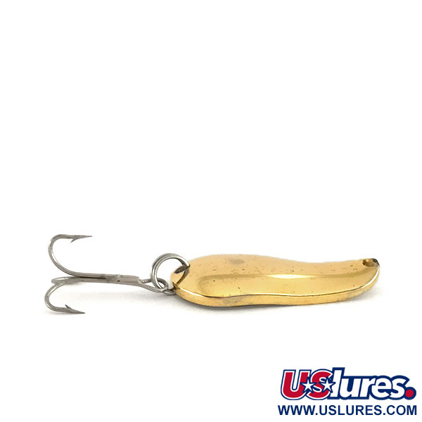 Vintage Lucky Strike Banshee wobbler, 1/2oz Gold fishing spoon #7940