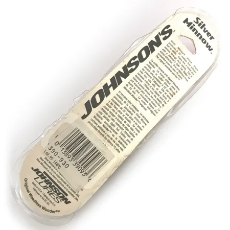 Weedless Johnson Silver Minnow, 1/2oz Gray / Black / Red fishing spoon #7943