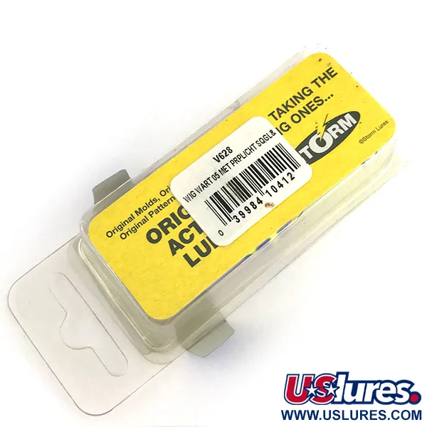  Storm Wiggle Wart, 2/5oz Purple / Fluorescent Yellow fishing lure #7944