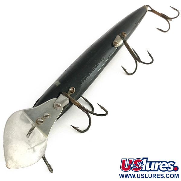 Vintage Suick Muskie Cisco Kid​, 1 1/4oz Black fishing lure #7945