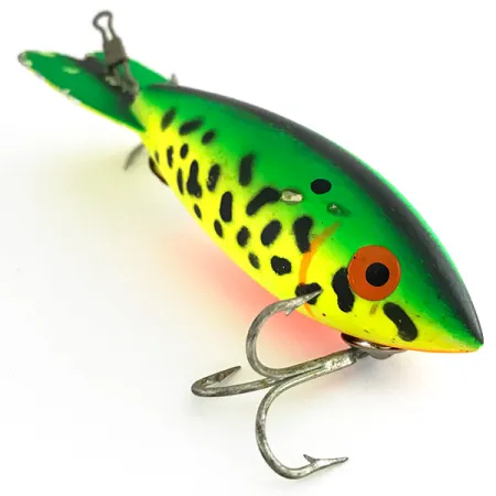 Vintage Bomber 400 series UV, 2/5oz Fire Tiger fishing lure #7946