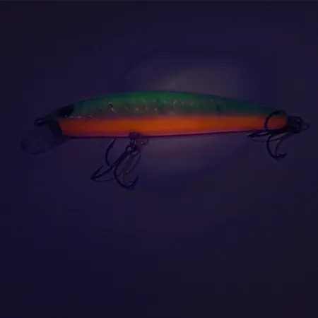 Vintage Cotton Cordell 3.5 Minnow RLM510, 1/4oz Rainbow fishing lure #9235