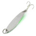 Vintage  Acme Kastmaster UV, 3/8oz Nickel / Fluorescent Green fishing spoon #7961