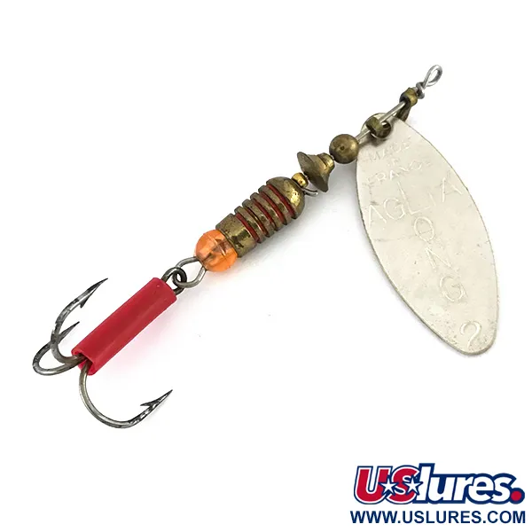 Vintage   Vintage Mepps Aglia Long 2 (1960s), 1/4oz Silver spinning lure #7977