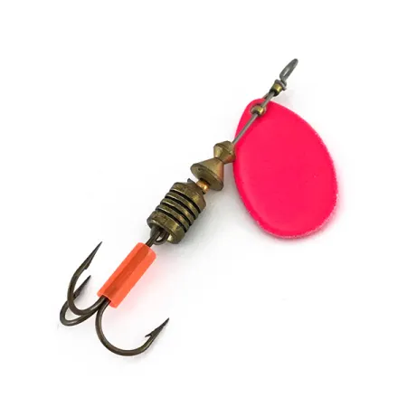 Vintage Mepps Aglia 2 Hot Pink UV, 3/16oz Hot Pink spinning lure #7979