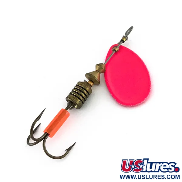 Vintage   Mepps Aglia 2 Hot Pink UV, 3/16oz Hot Pink spinning lure #7979