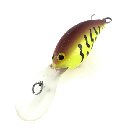 Vintage Norman Deep Little N , 1/2oz Yellow Tiger fishing lure #7985