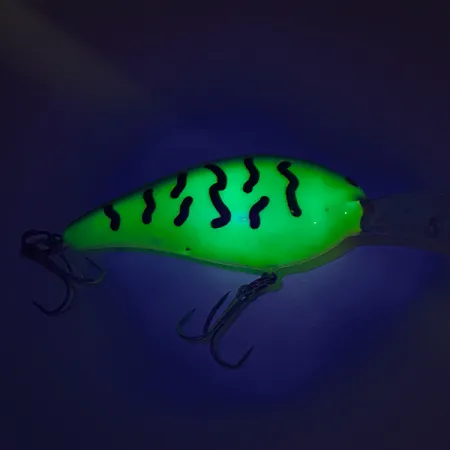 Vintage Norman Deep Little N , 1/2oz Yellow Tiger fishing lure #7985