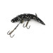 Vintage  Yakima Bait FlatFish F7, 1/8oz Black / Glitter Silver fishing lure #7994