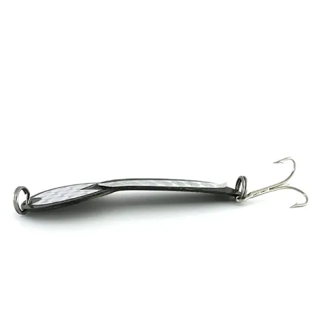 Vintage Glen Evans Loco 4, 3/4oz Black / Rainbow Hologram fishing spoon #8000