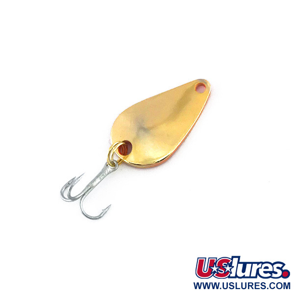 Vintage  Acme K.O. Wobbler, 1/8oz Gold / Orange fishing spoon #8006