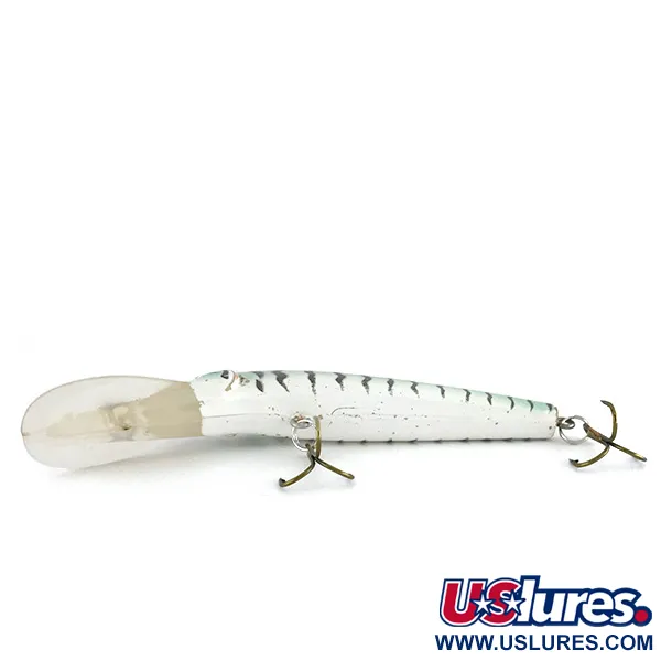 Vintage  Producers Barramundi Mauler, 1/4oz White / Black / Green Stripe fishing lure #8010