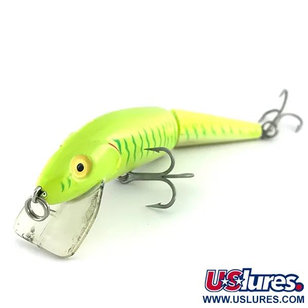 Vintage   Producers Finnigan's Minnow Jointed​ UV, 1/2oz Chartreuse fishing lure #8015