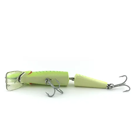 Vintage Producers Finnigan's Minnow Jointed​ UV, 1/2oz Chartreuse fishing lure #8015
