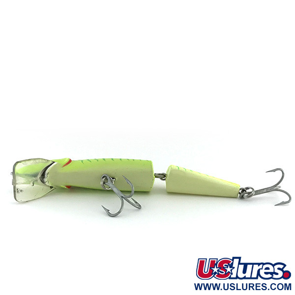 Vintage   Producers Finnigan's Minnow Jointed​ UV, 1/2oz Chartreuse fishing lure #8015