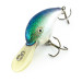 Vintage   Strike King 4XD, 1/3oz White / Light Blue / Green Glitter  fishing lure #8017
