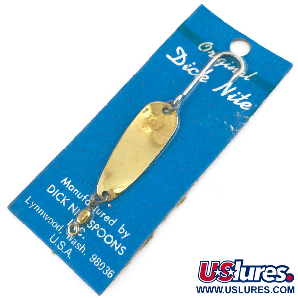  Dick Nite Spoons Dick Nite #2, 1/16oz Gold fishing spoon #8019