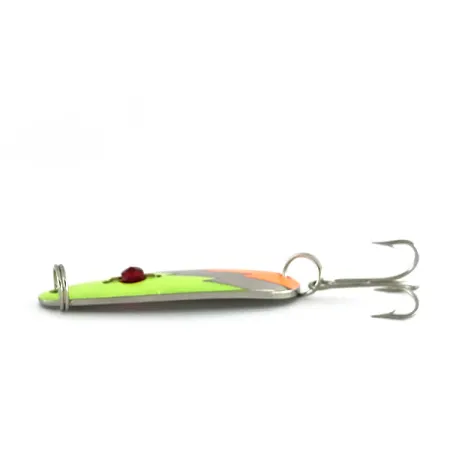 Red Eye Lures Red Eye Evil Eye UV, 1/2oz Nickel / Orange / Green / Red Eye fishing spoon #8025
