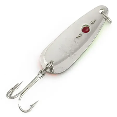 Red Eye Lures Red Eye Evil Eye UV, 1/2oz Nickel / Orange / Green / Red Eye fishing spoon #8025