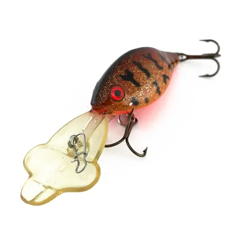 Vintage Luhr Jensen Hot Lips Express UV, 2/5oz Brown Brown Tiger fishing lure #8032