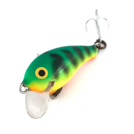 Vintage Rapala Mini Fat Rap Sinking Deep Runner 30 Uv, 1/8oz FT (Fire Tiger) fishing lure #8034