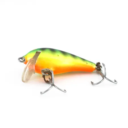 Vintage Rapala Mini Fat Rap Sinking Deep Runner 30 Uv, 1/8oz FT (Fire Tiger) fishing lure #8034