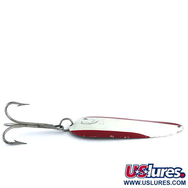 Vintage  Eppinger Dardevle Huskie Junior, 2oz Red / White / Nickel fishing spoon #8037