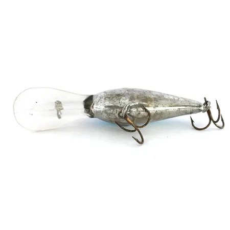 Vintage Norman DD 14, 3/5oz Mirror Silver / Light Blue fishing lure #8050
